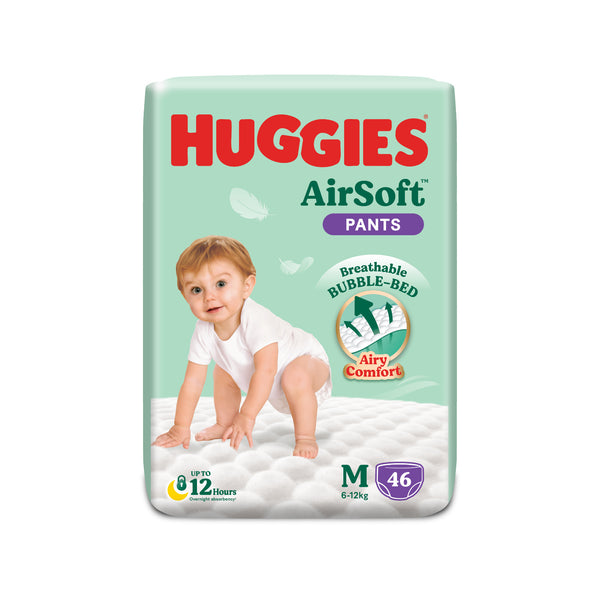 Huggies Airsoft Super Jumbo Pants Medium 46sheets (highest price)