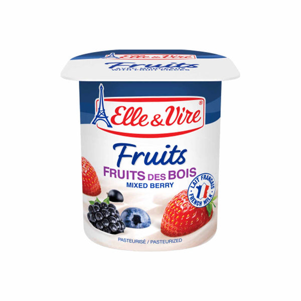 Elle and Vire Mixed Berry Yoghurt 125g (highest price)