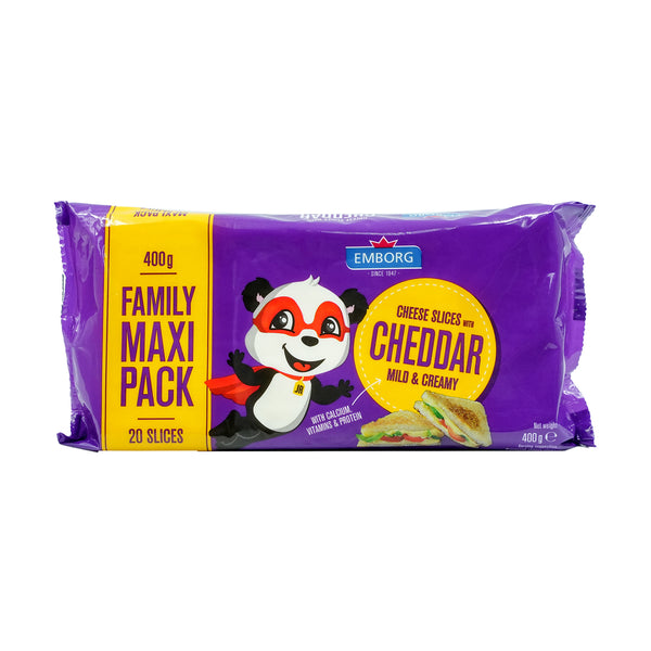 Emborg Junior Processed Cheese Slices with Mild Cheddar 400g (highest price)