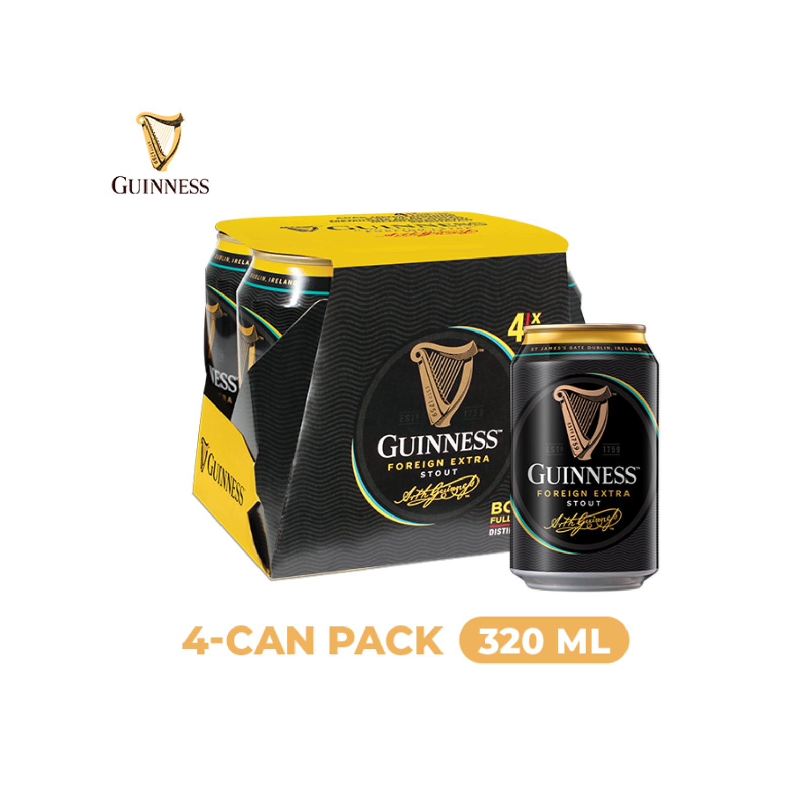 Guinness Stout (Can) 320ml