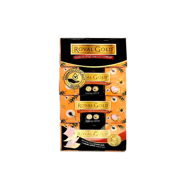 Royal Gold Twin Tone Interleaf Facial Tissue 110pcs/pack (highest price)