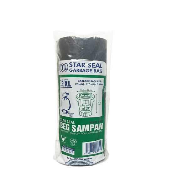 TTL Star Seal XL Garbage Bag 89 x 117cm 15pcs/pack (highest price)