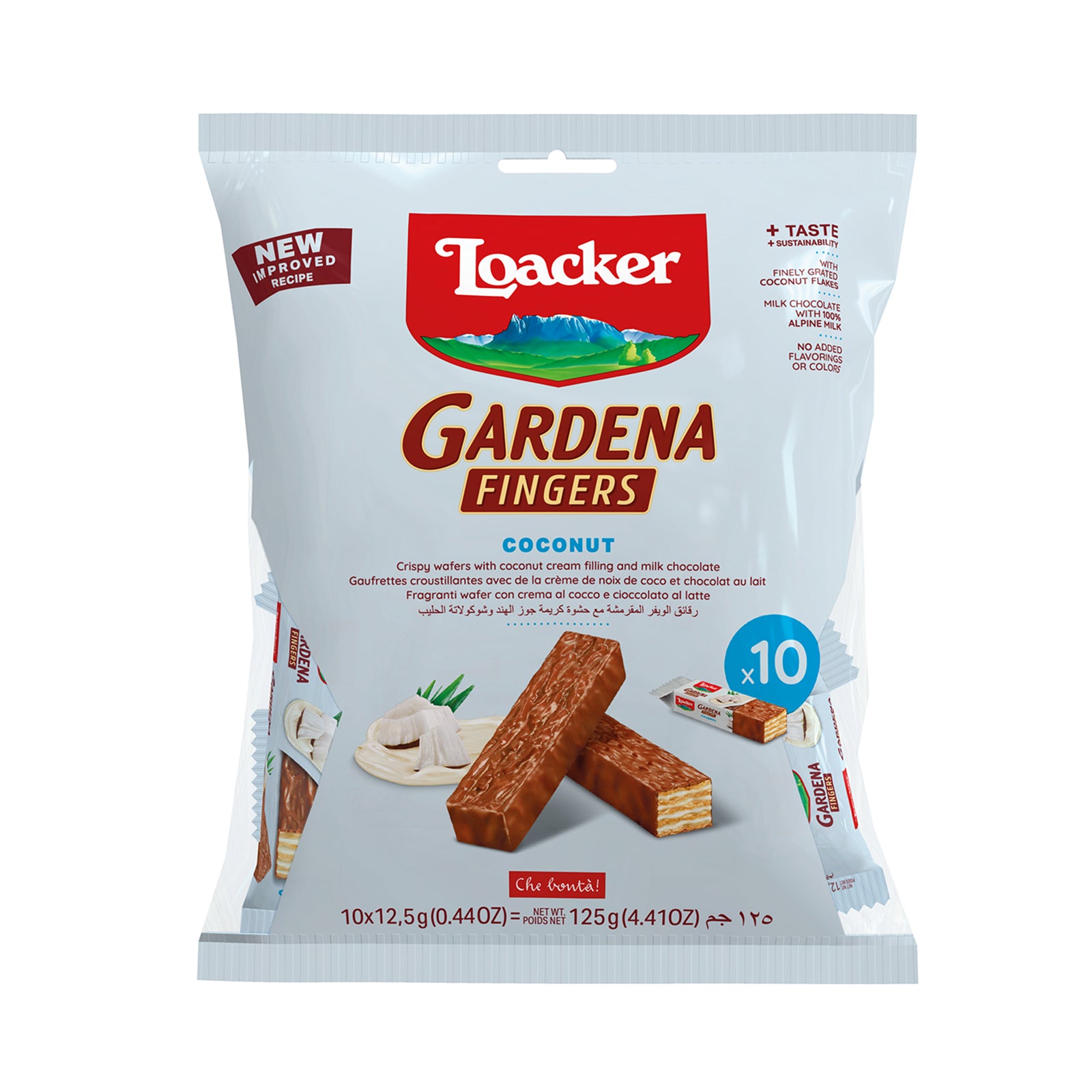 Loacker Gardena Fingers Coconut 125g